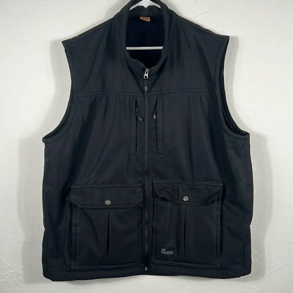 🔥🔥 BERNE WORKWEAR Performance Zip Up VEST Fleece Line Jacket Sz 2XL - PERFECT‎